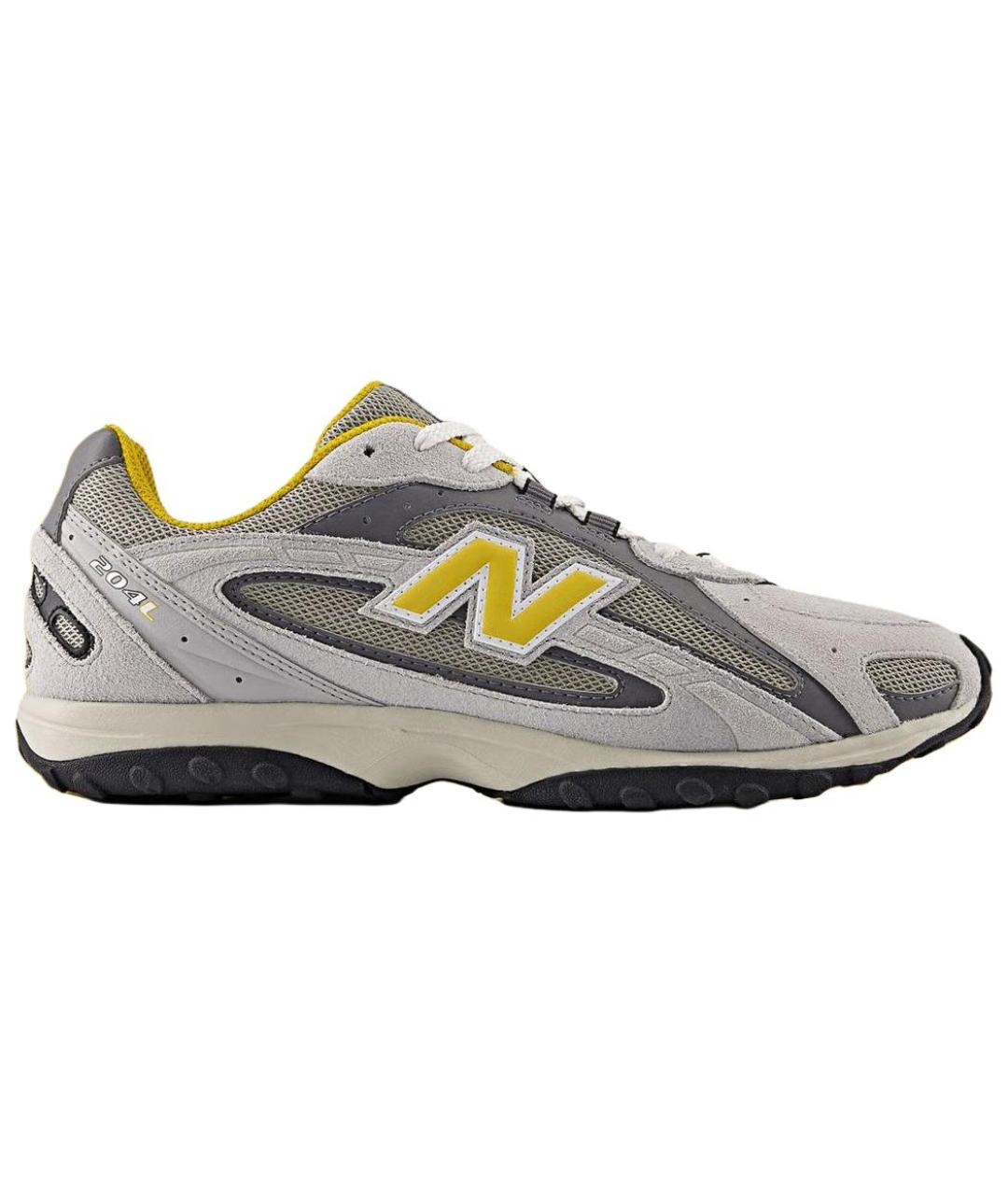 NEW BALANCE Серые кожаные низкие кроссовки / кеды, фото 1