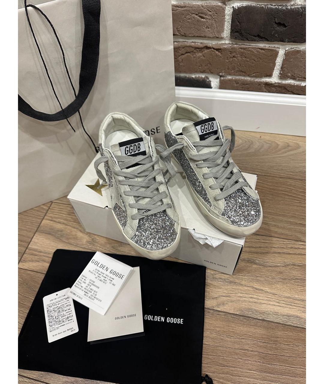 GOLDEN GOOSE DELUXE BRAND Серебряные кеды, фото 3