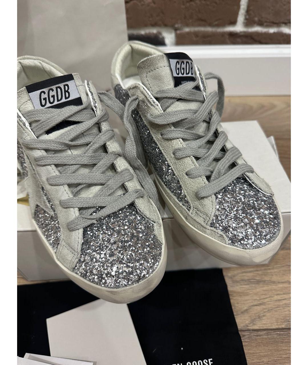 GOLDEN GOOSE DELUXE BRAND Серебряные кеды, фото 8