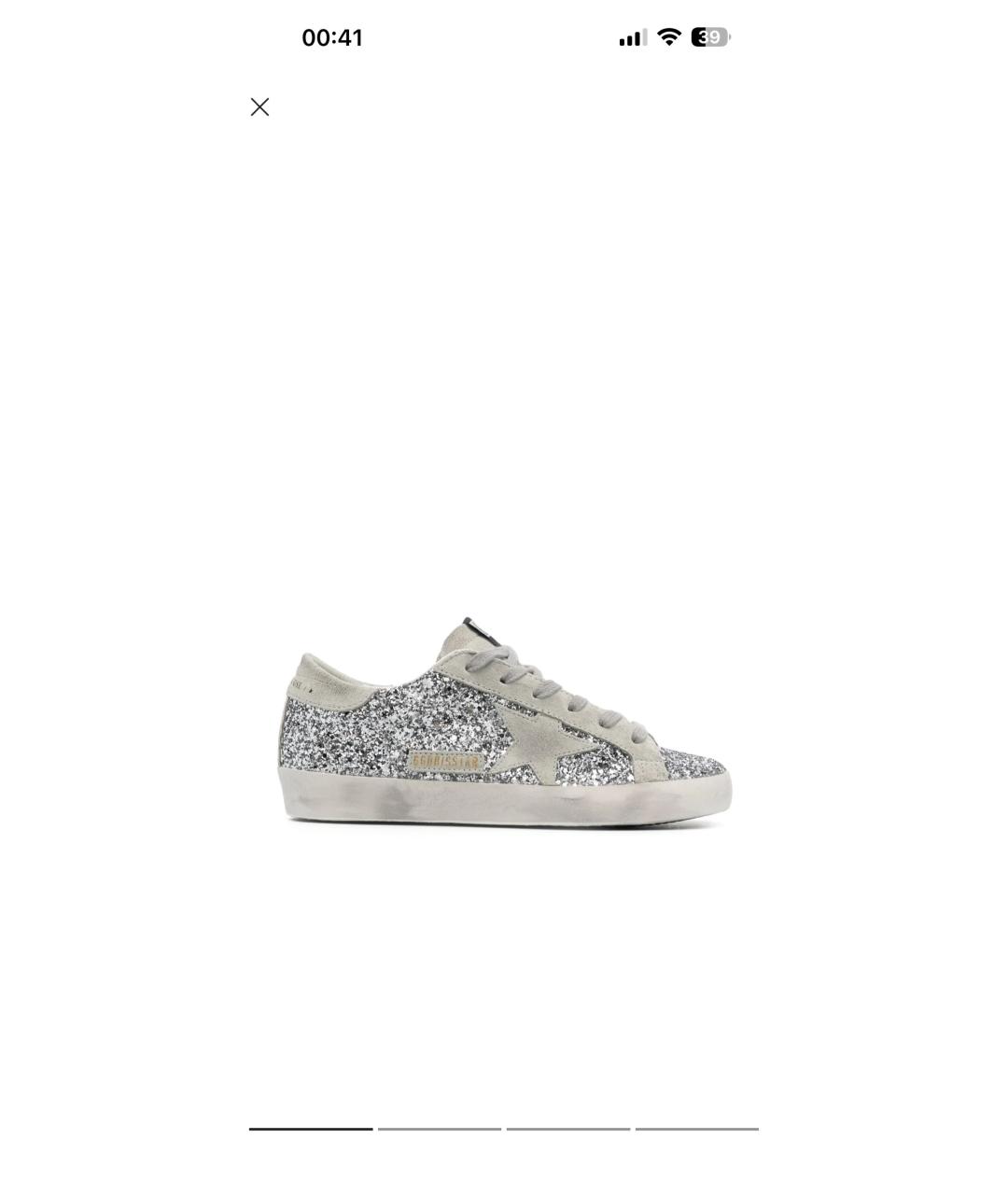 GOLDEN GOOSE DELUXE BRAND Серебряные кеды, фото 9