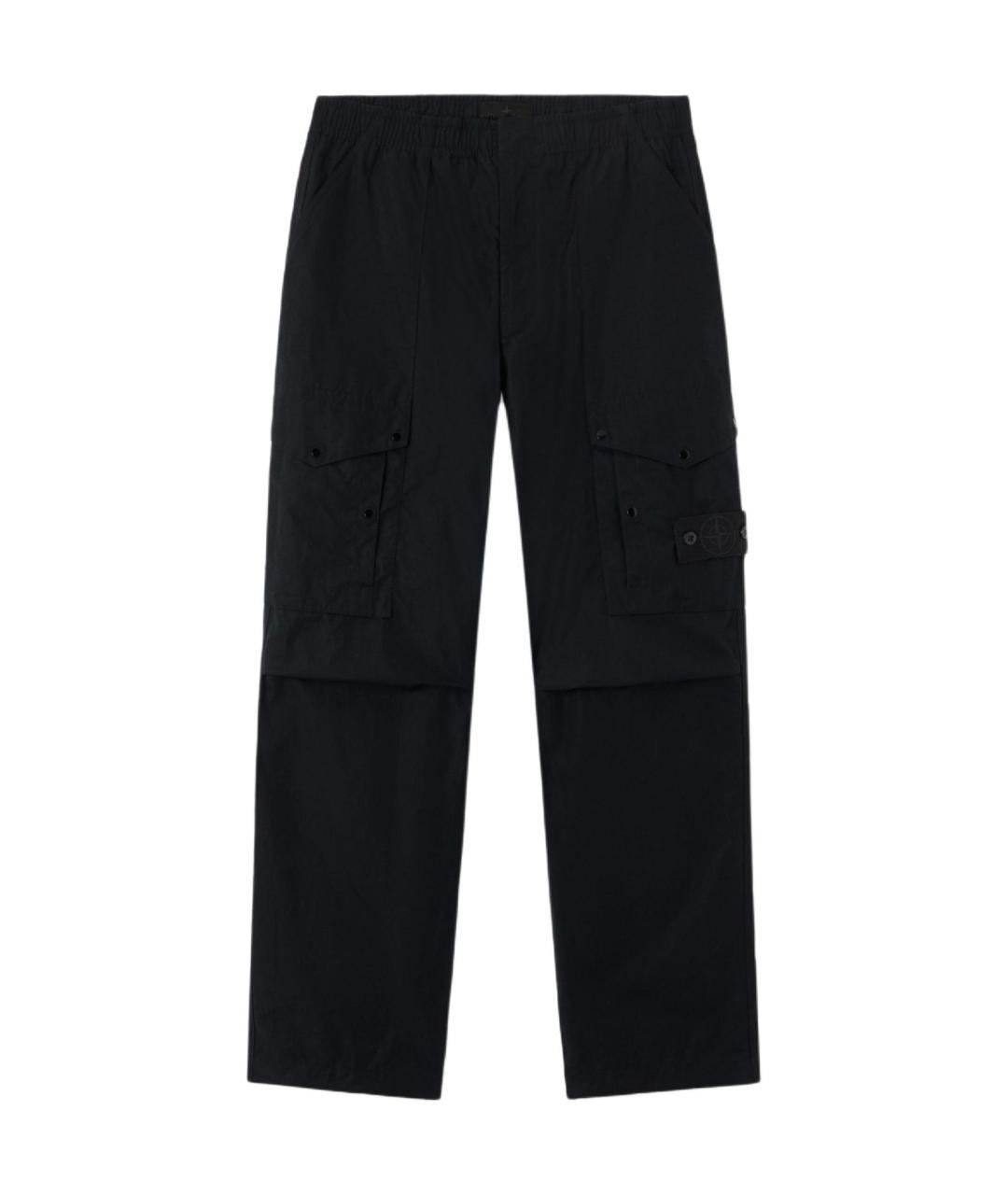 STONE ISLAND Черные брюки чинос, фото 1