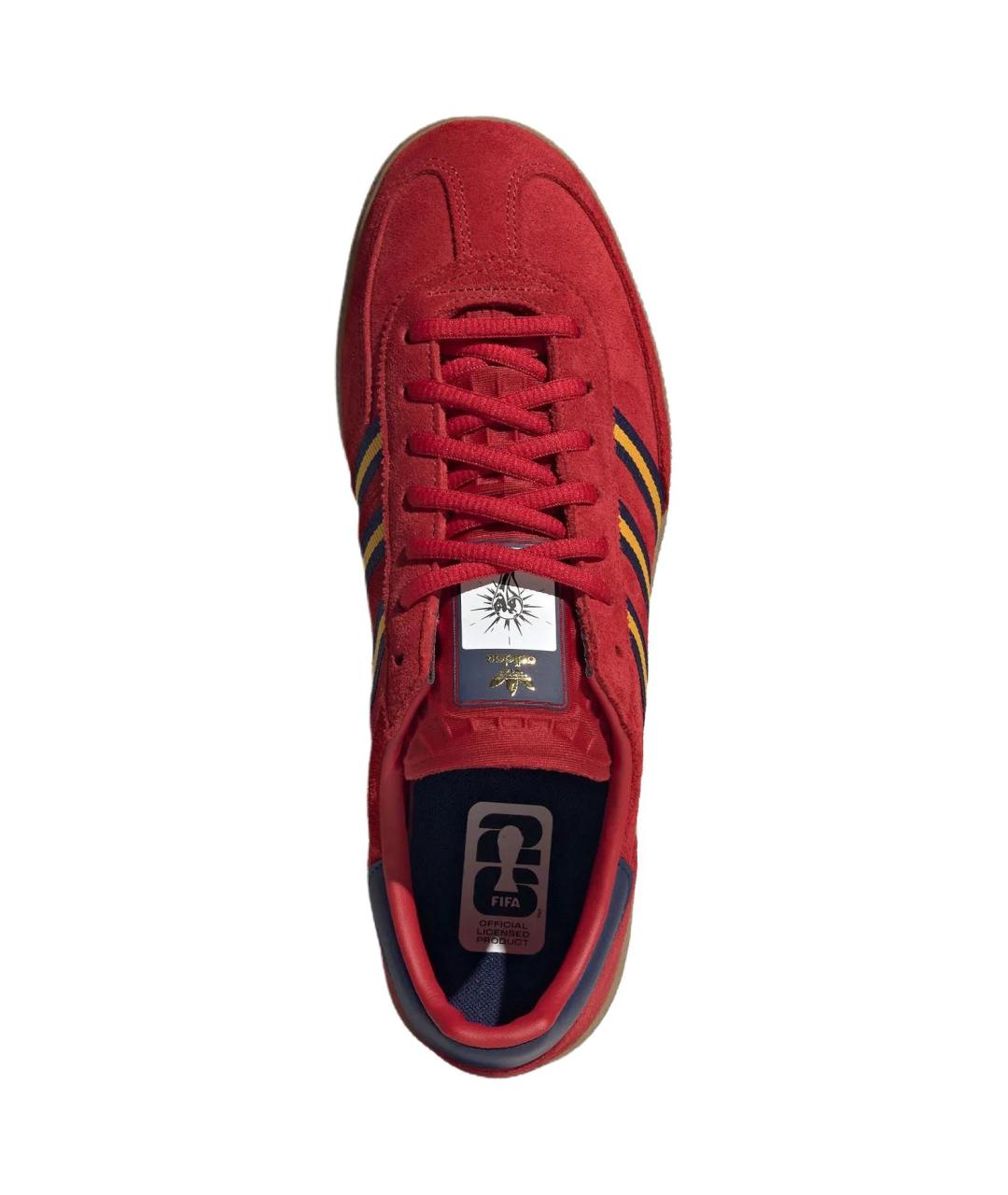 ADIDAS Красные замшевые кеды, фото 3