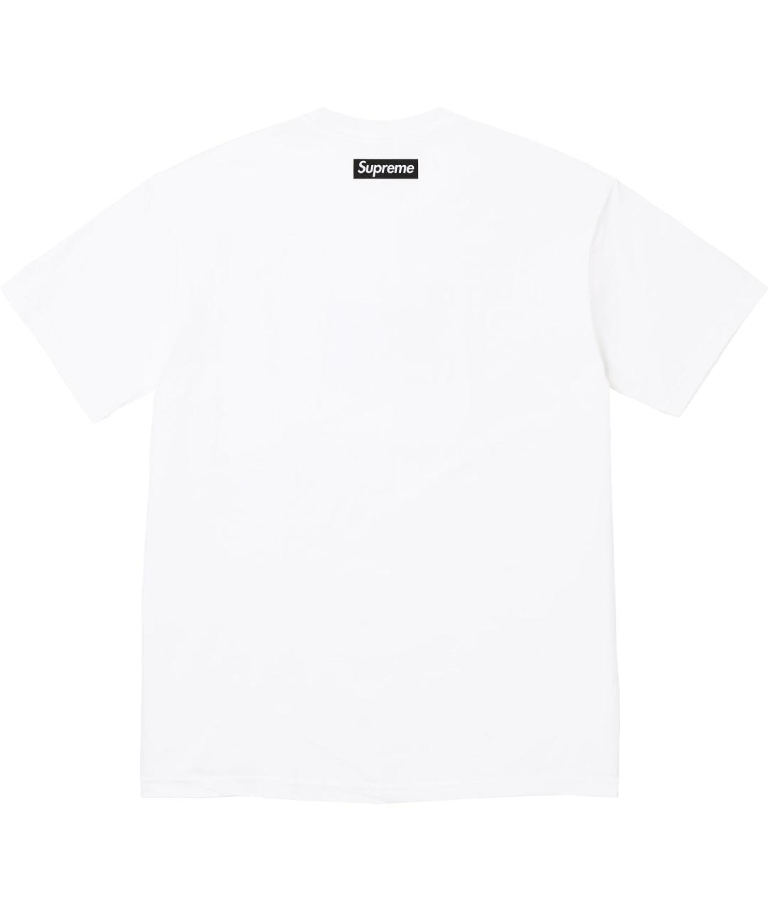 SUPREME Белая футболка, фото 2