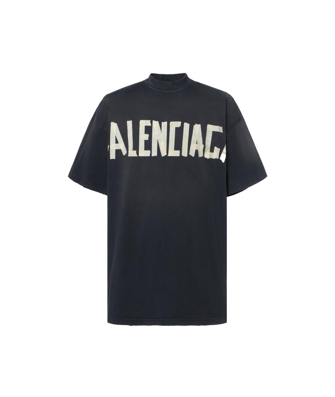 BALENCIAGA Черная футболка, фото 1