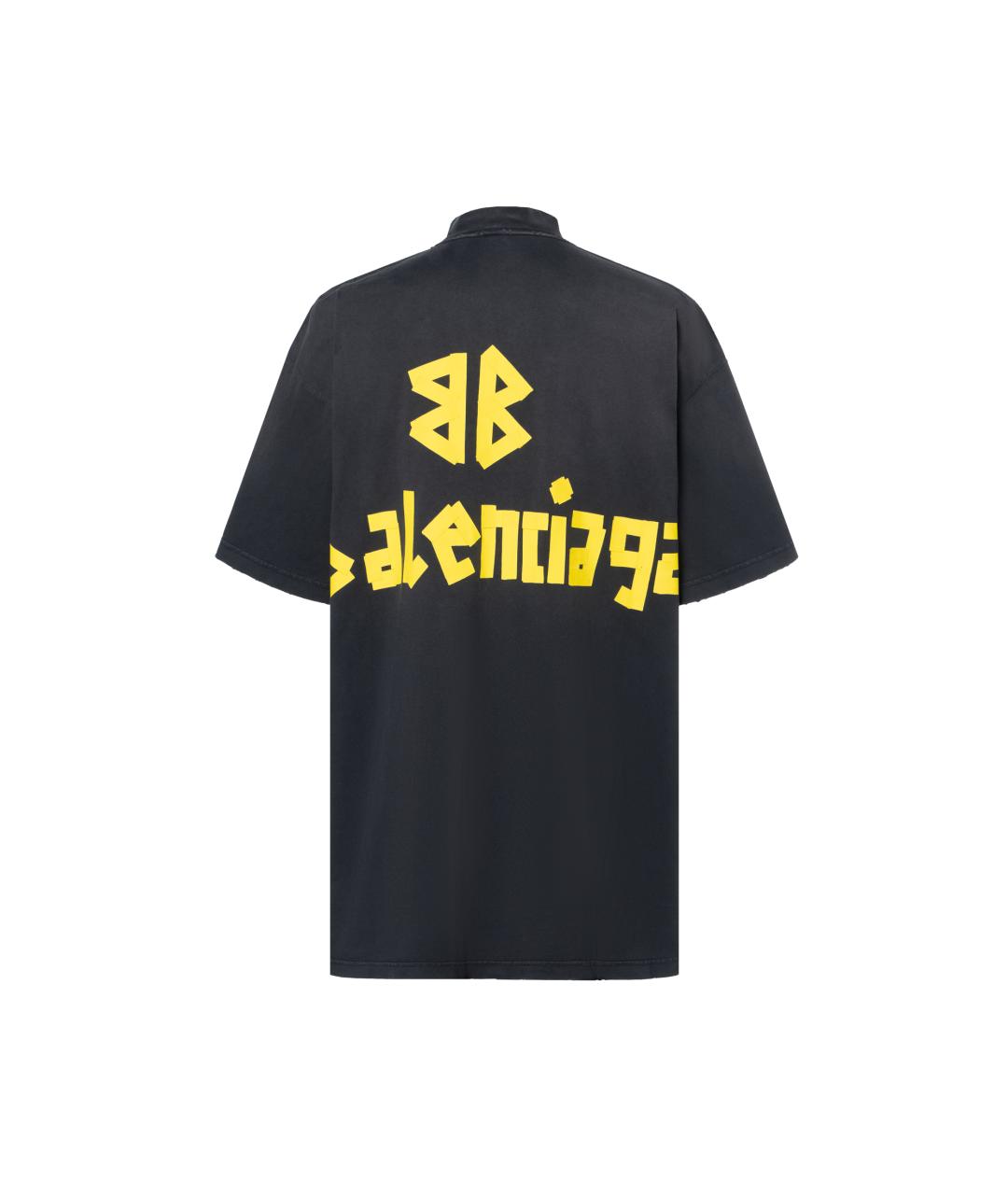 BALENCIAGA Черная футболка, фото 2