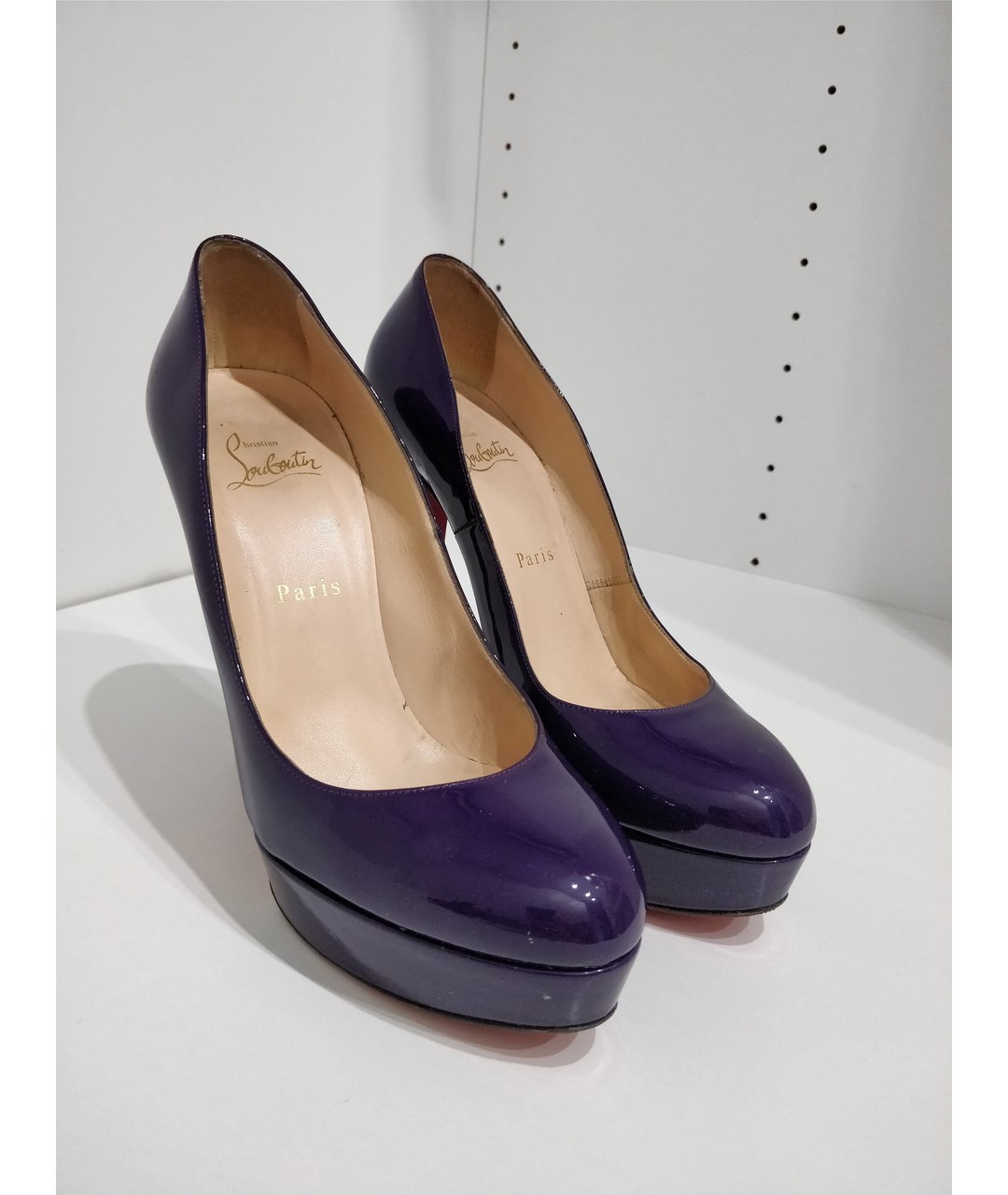 CHRISTIAN LOUBOUTIN Фиолетовые туфли из лакированной кожи, фото 2