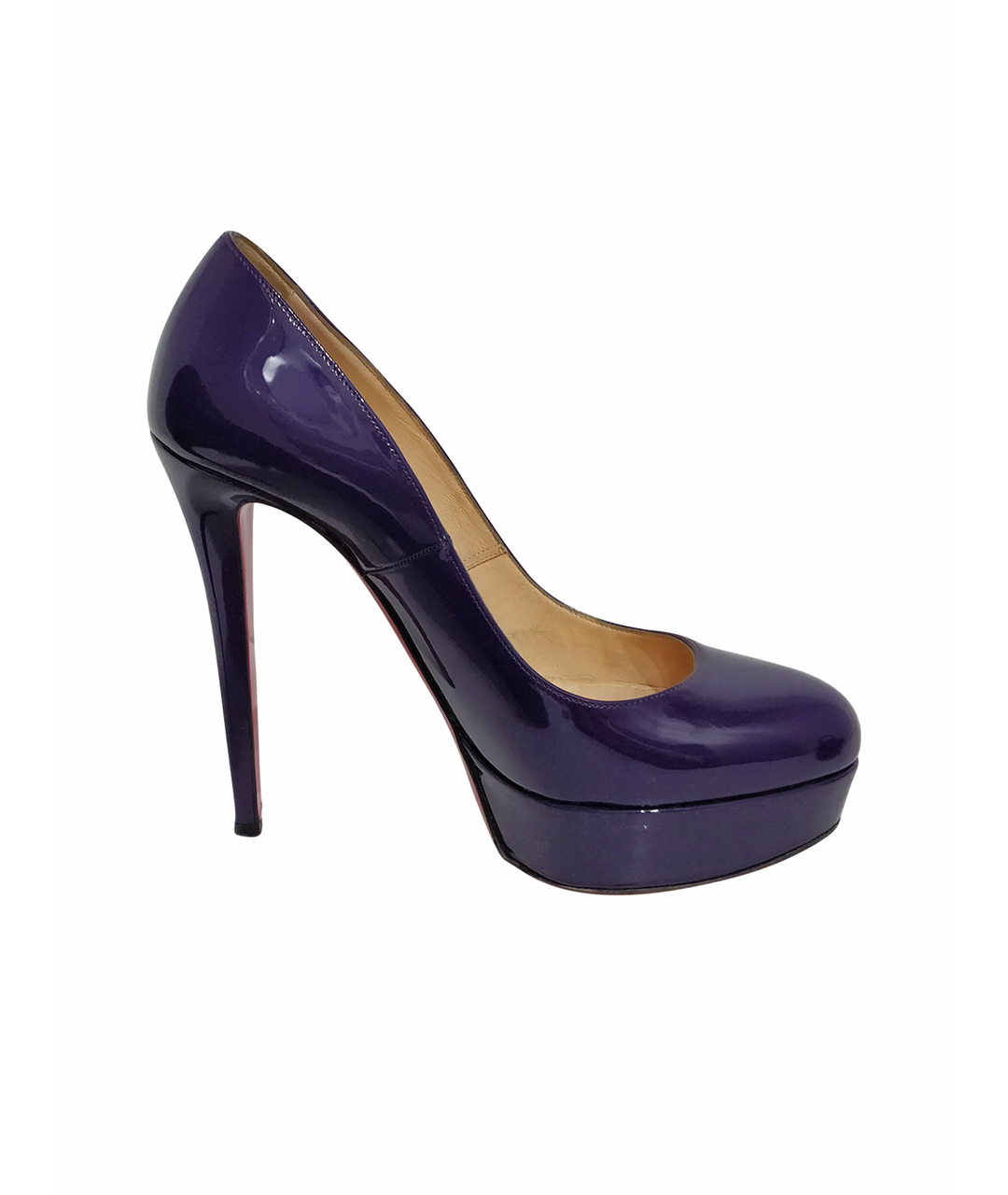 CHRISTIAN LOUBOUTIN Фиолетовые туфли из лакированной кожи, фото 1