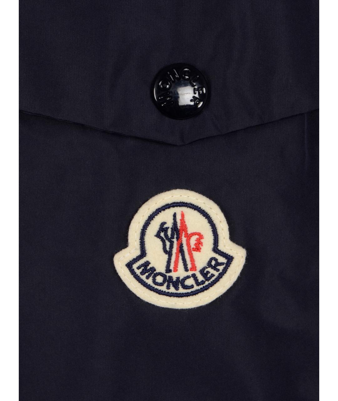 MONCLER Синяя полиамидовая куртка, фото 3