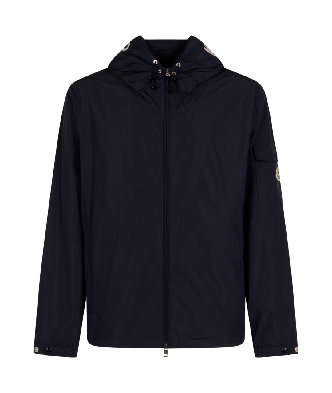 MONCLER Синяя полиамидовая куртка, фото 1