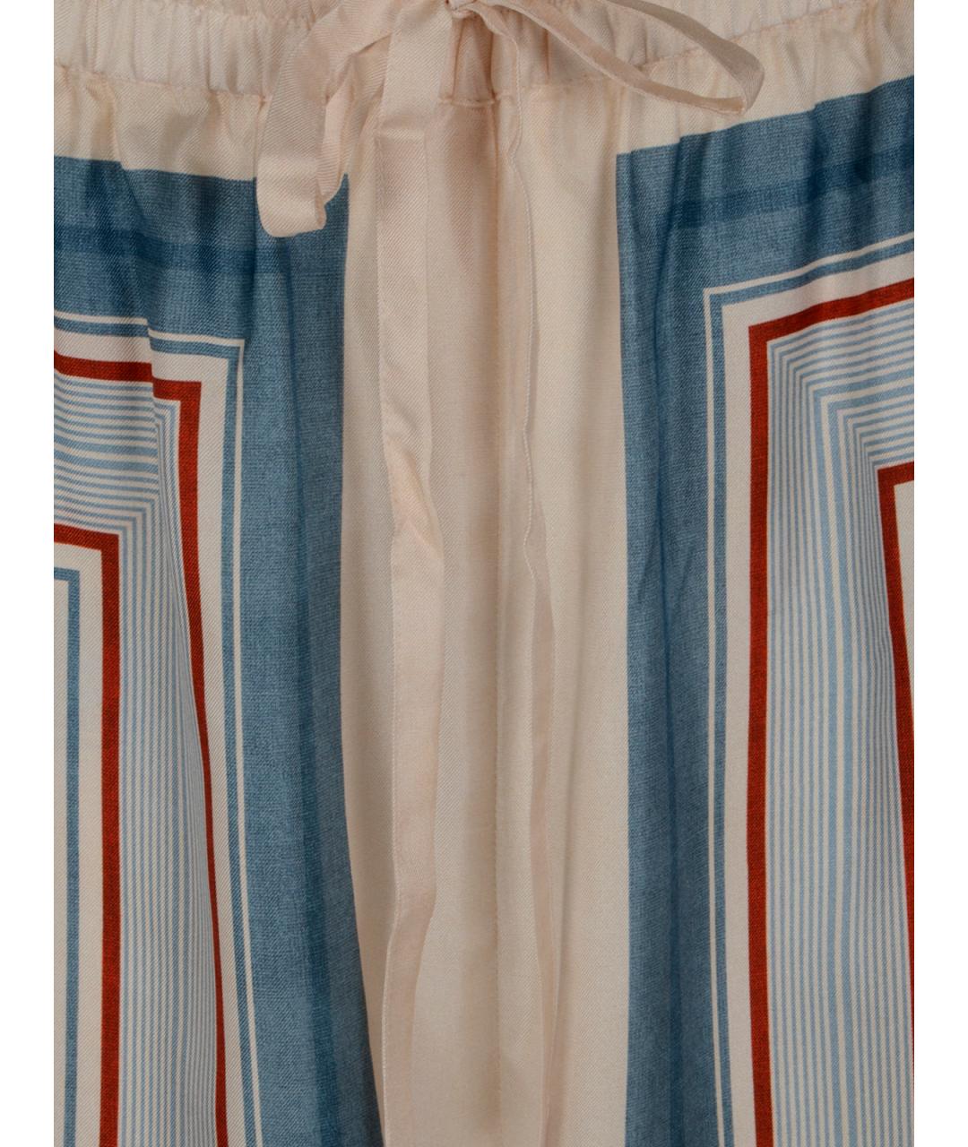 ZIMMERMANN Мульти шелковые прямые брюки, фото 3