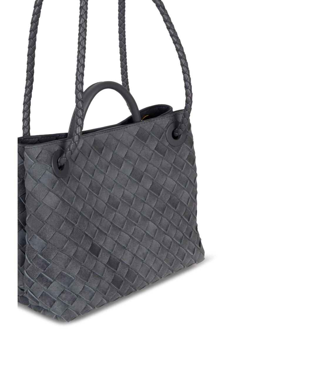 BOTTEGA VENETA Голубая замшевая сумка тоут, фото 4