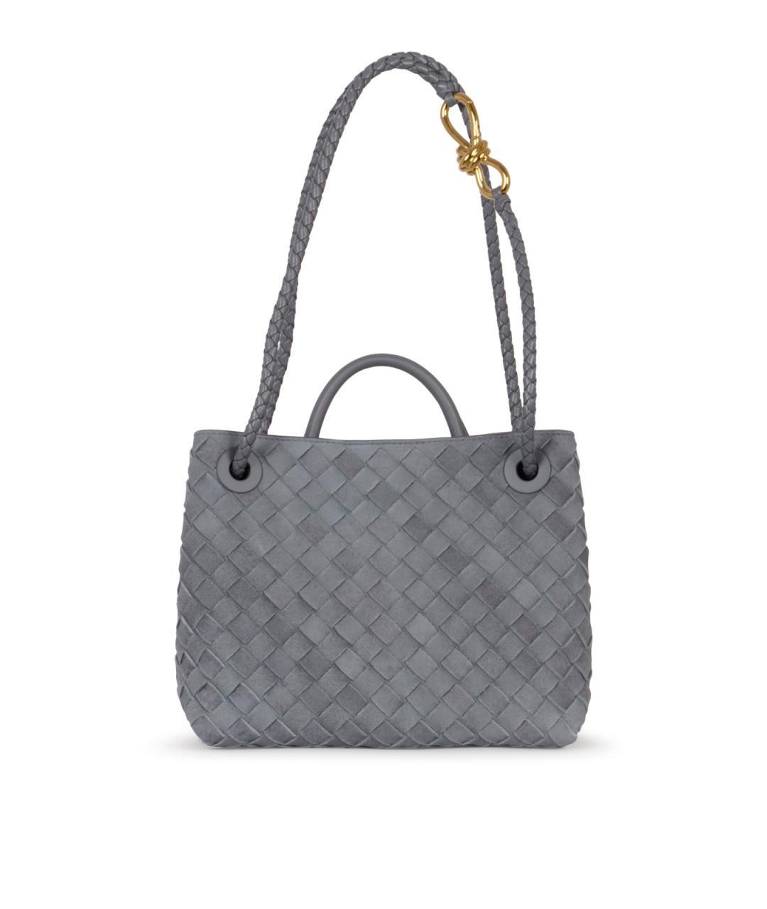 BOTTEGA VENETA Голубая замшевая сумка тоут, фото 1