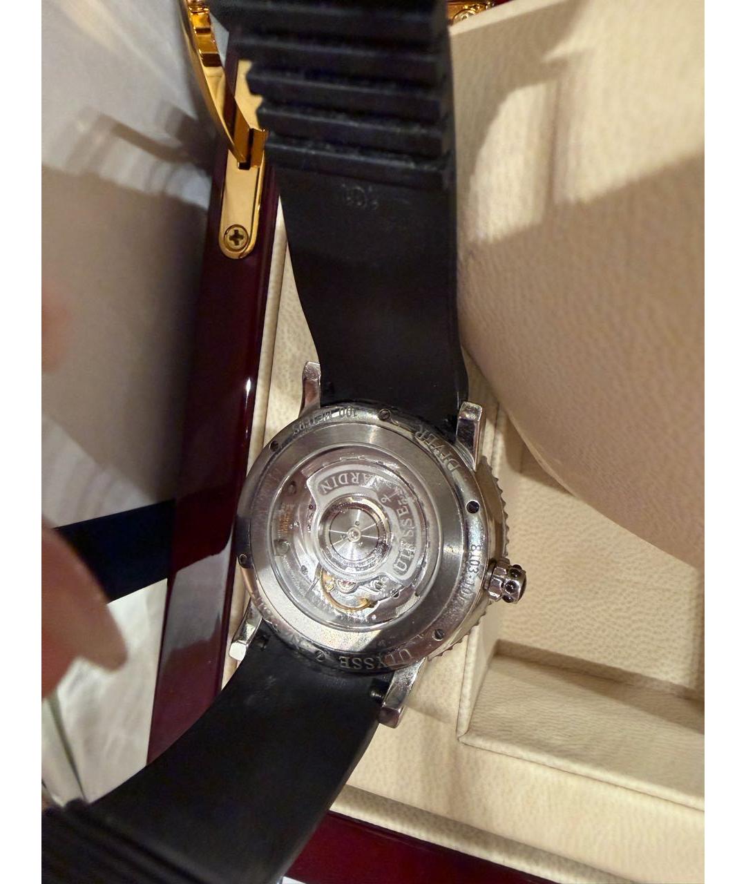 Ulysse Nardin Черные металлические часы, фото 2