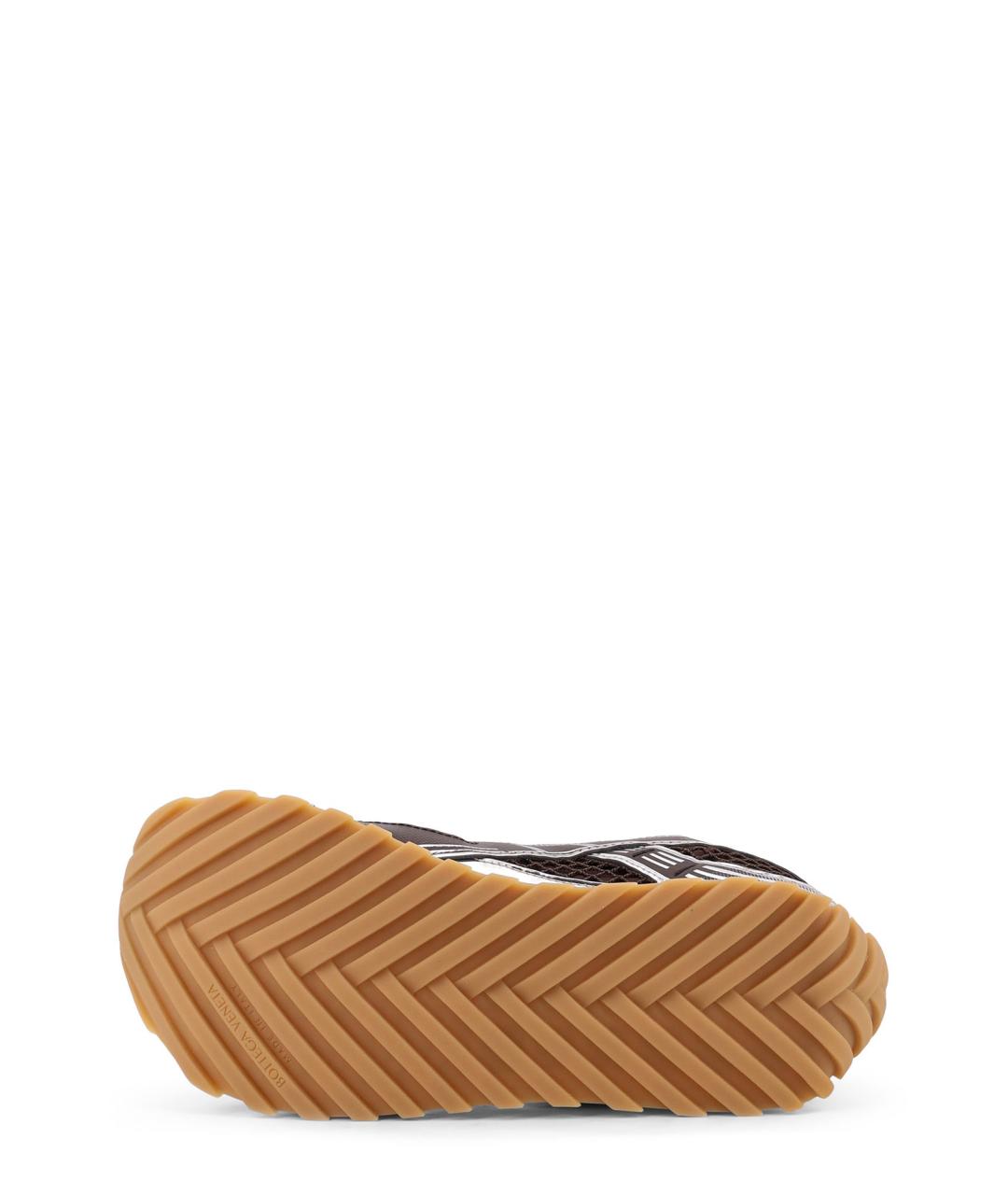 BOTTEGA VENETA Мульти текстильные низкие кроссовки / кеды, фото 4