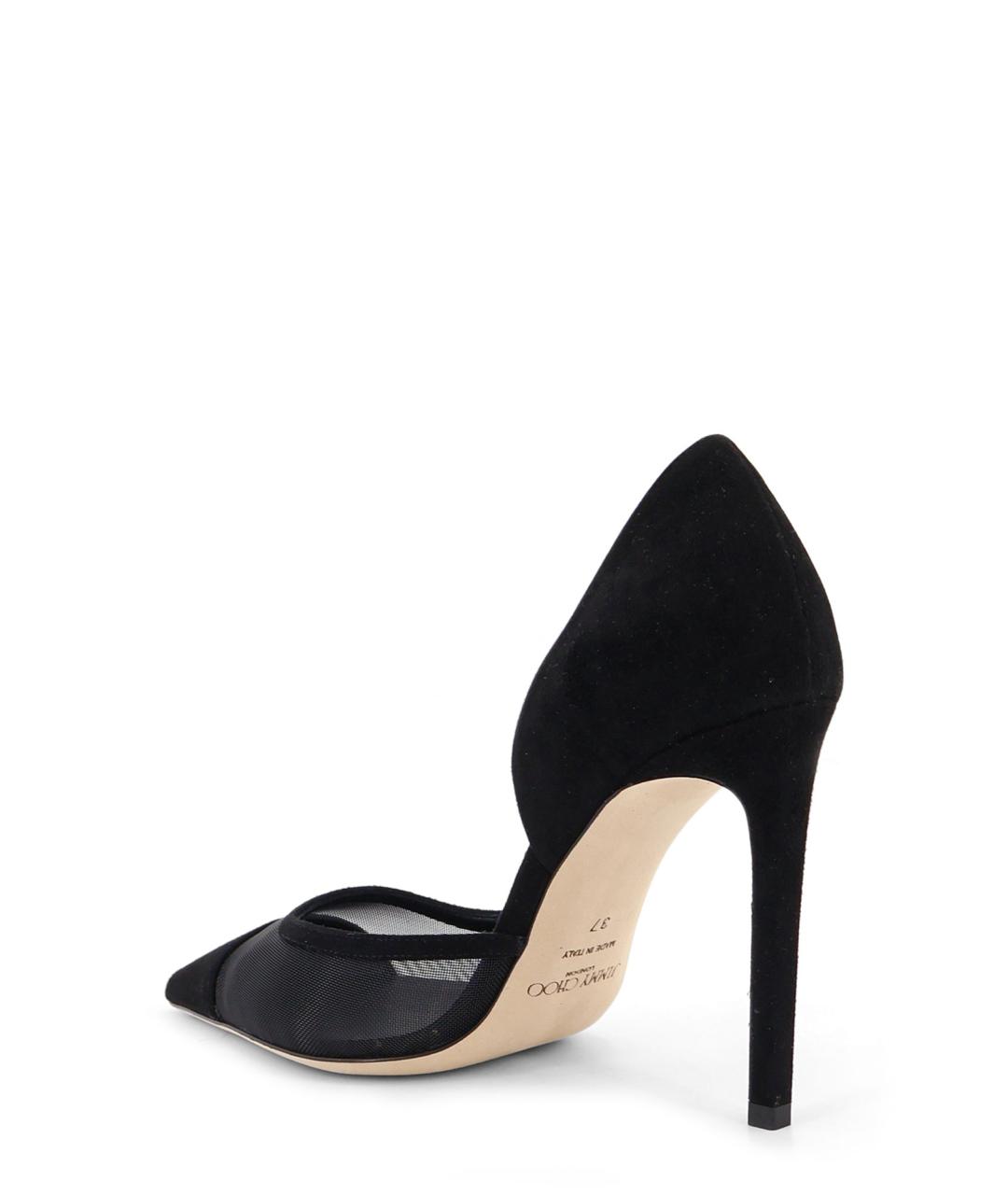 JIMMY CHOO Черные замшевые туфли, фото 3