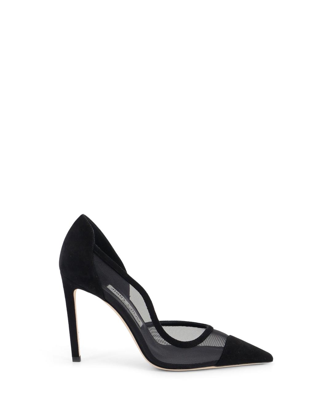 JIMMY CHOO Черные замшевые туфли, фото 1