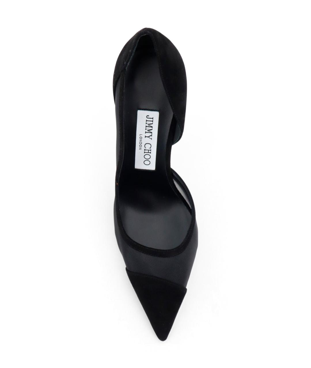 JIMMY CHOO Черные замшевые туфли, фото 5