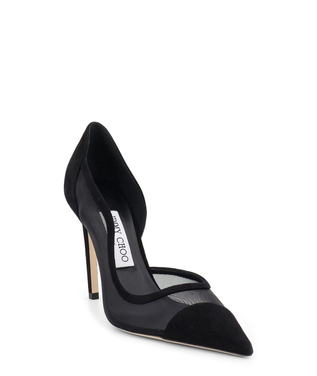 JIMMY CHOO Черные замшевые туфли, фото 2