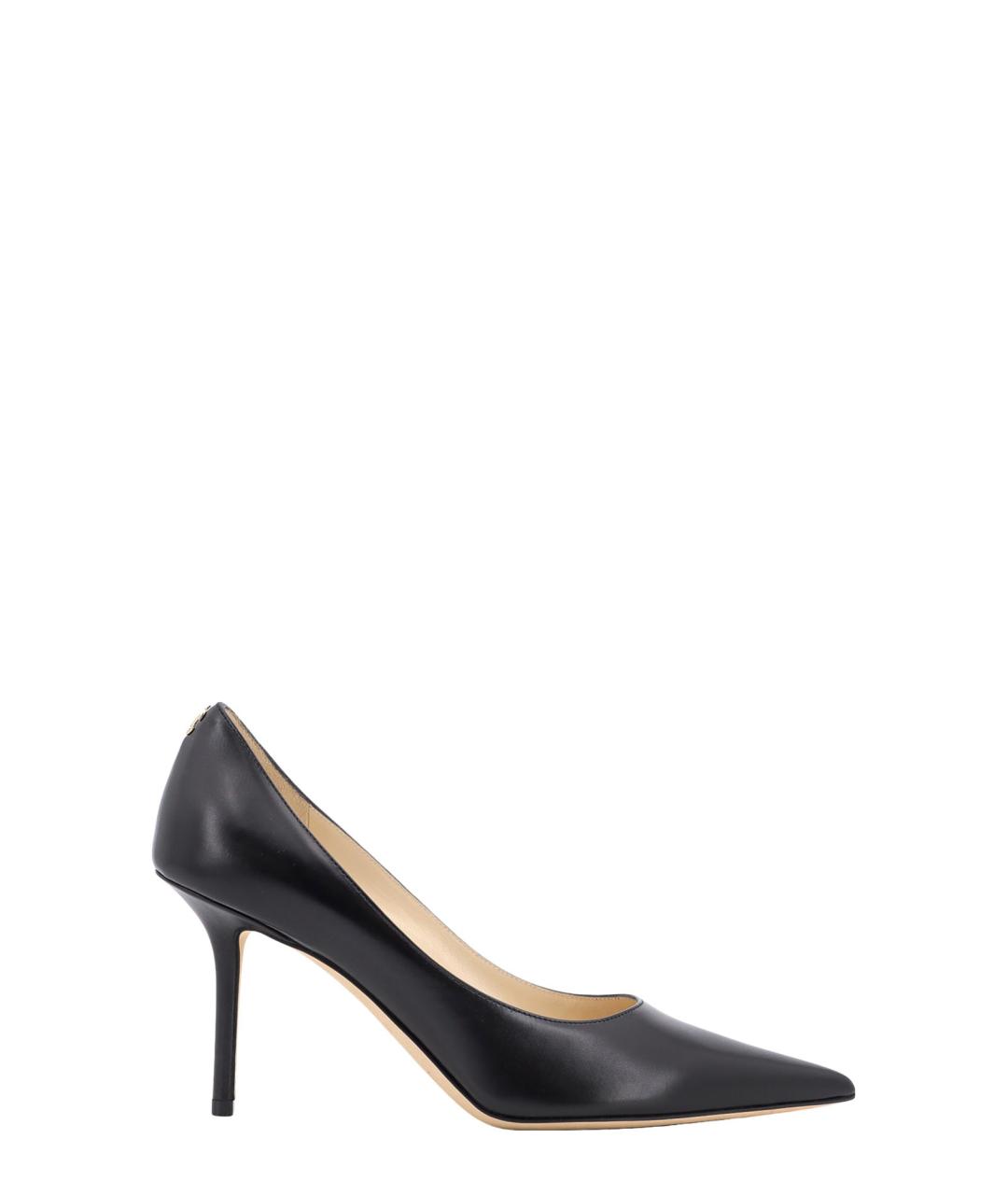 JIMMY CHOO Черные кожаные туфли, фото 1
