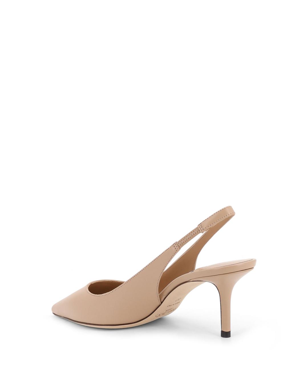 JIMMY CHOO Бежевые кожаные туфли, фото 3