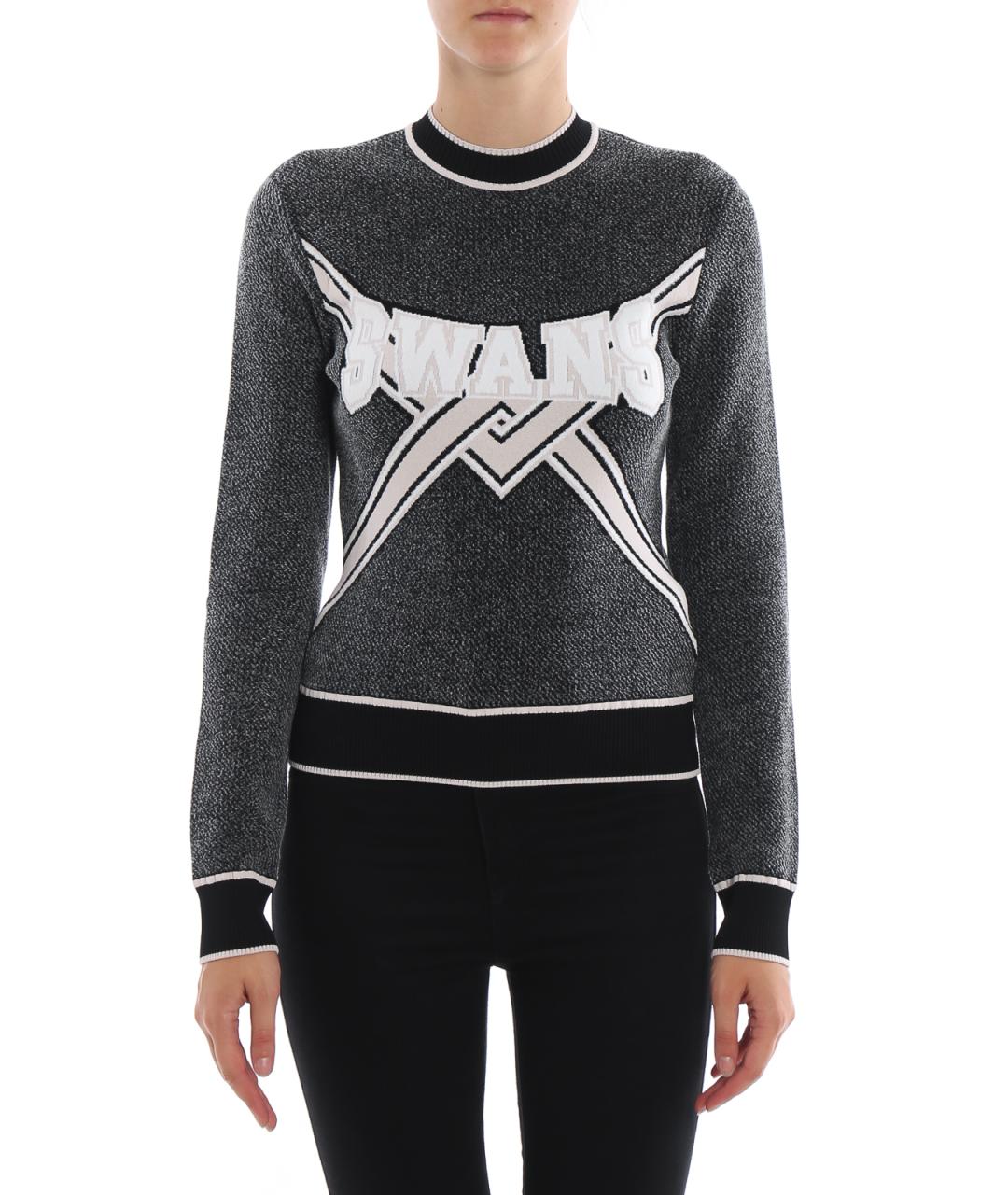 OFF-WHITE Черный полиэстеровый джемпер / свитер, фото 3