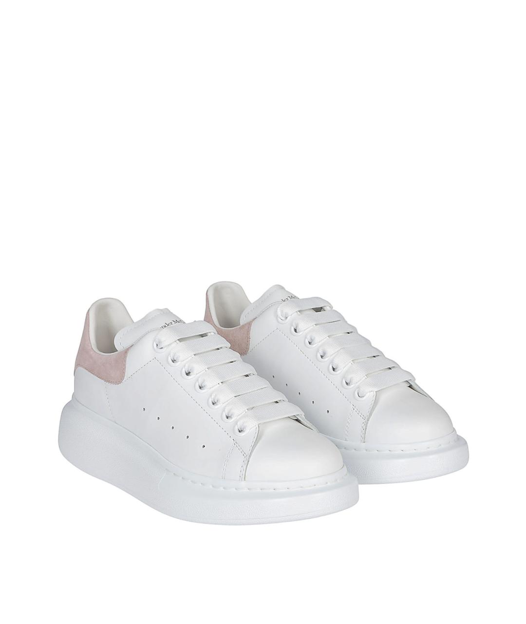 ALEXANDER MCQUEEN Белые кожаные кроссовки, фото 2