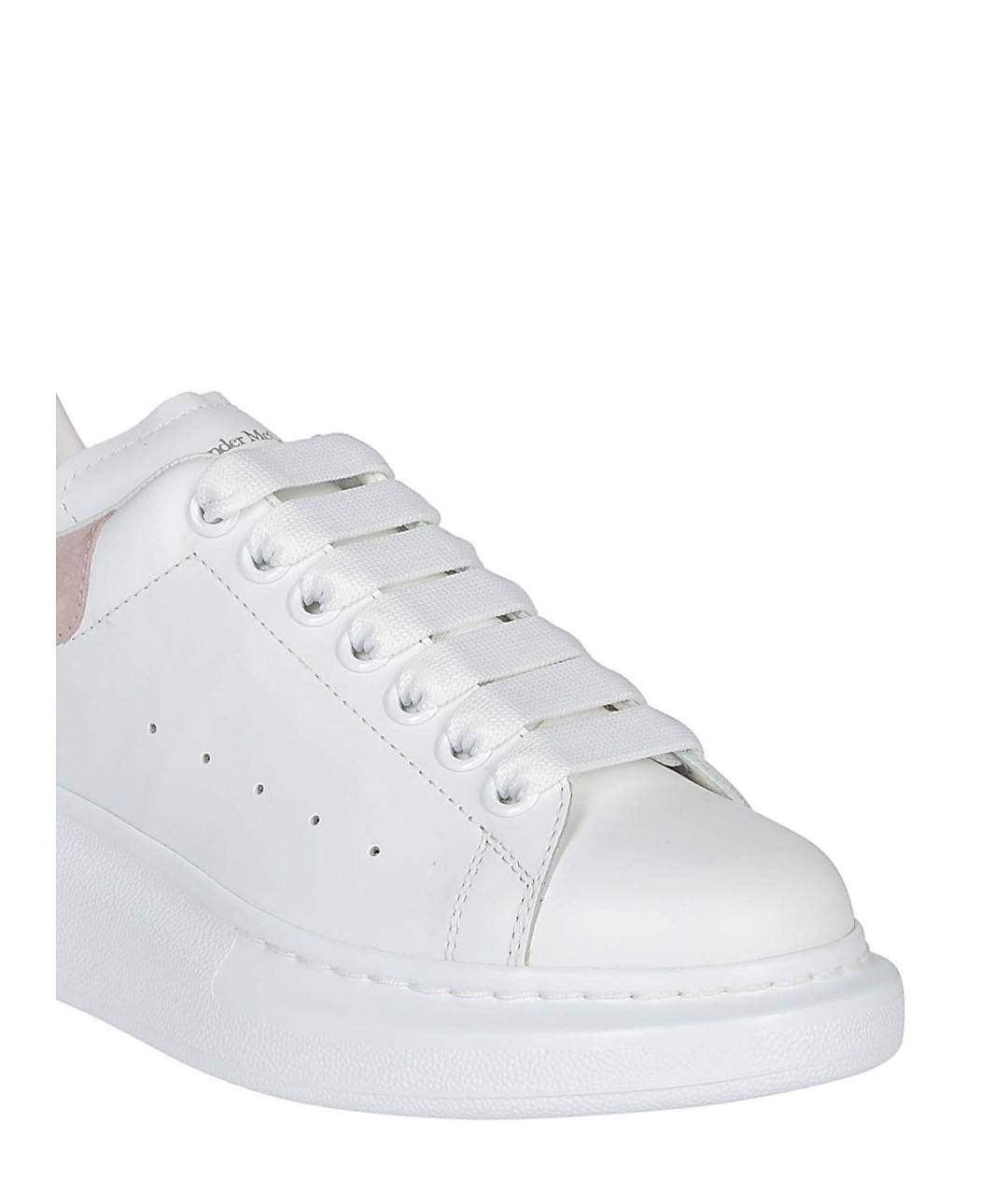 ALEXANDER MCQUEEN Белые кожаные кроссовки, фото 3