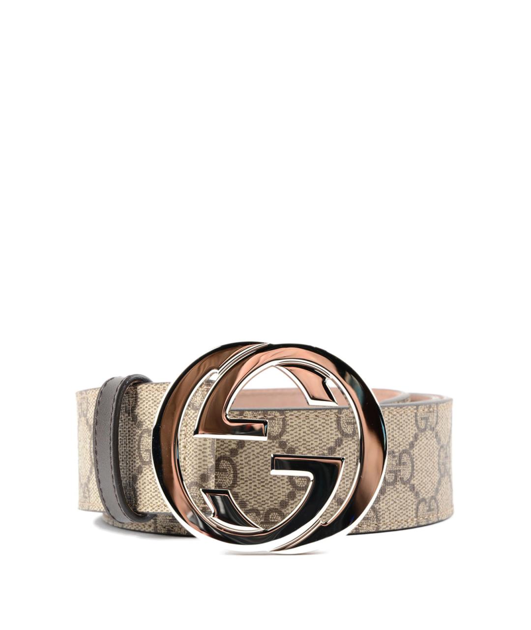 GUCCI Бежевый ремень, фото 1