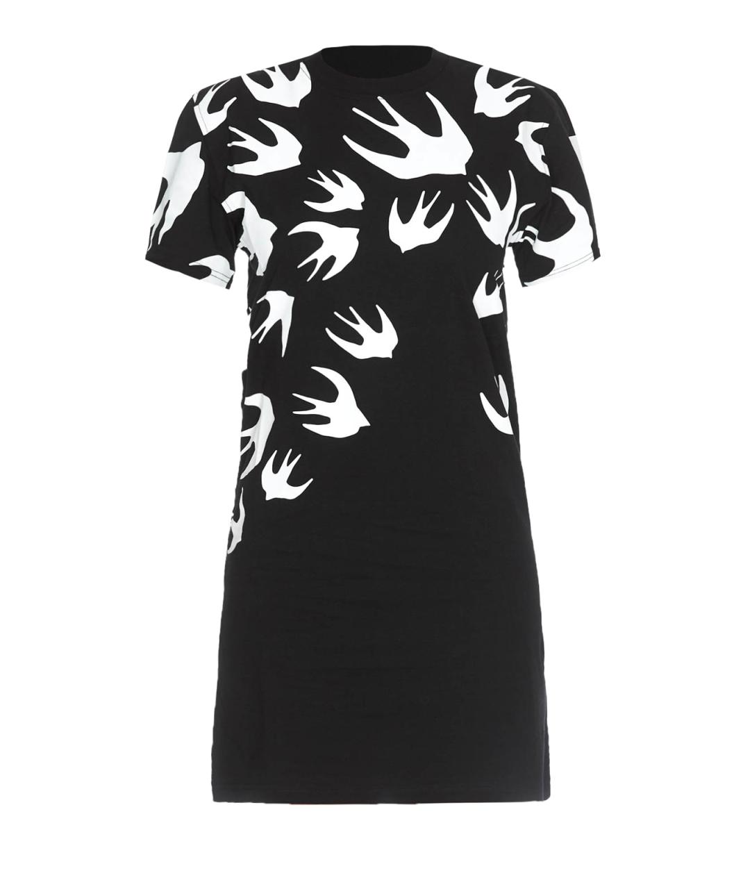 MCQ ALEXANDER MCQUEEN Черное хлопковое повседневное платье, фото 1