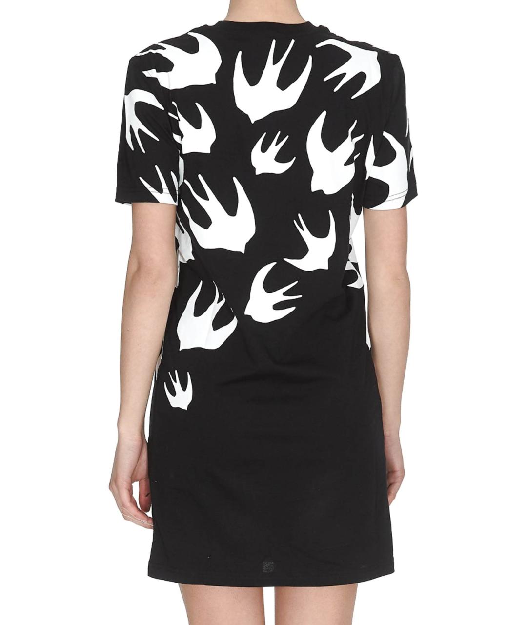 MCQ ALEXANDER MCQUEEN Черное хлопковое повседневное платье, фото 4