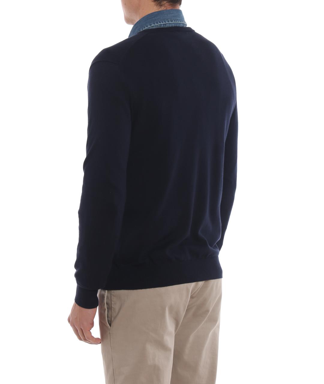 POLO RALPH LAUREN Синий хлопковый джемпер / свитер, фото 4