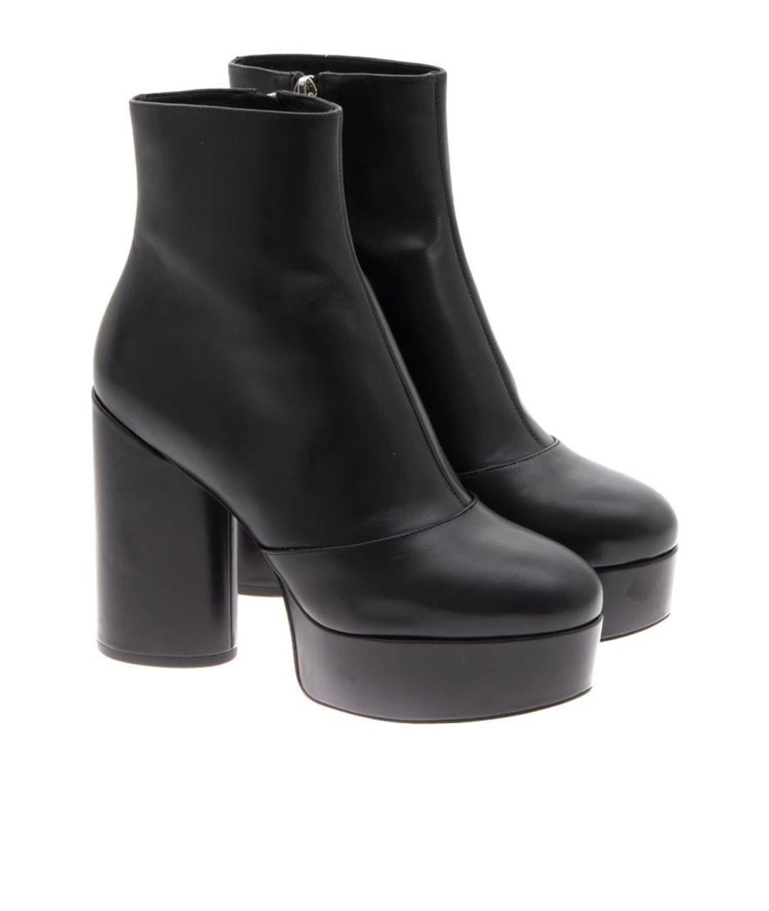 MARC JACOBS Черные кожаные ботильоны, фото 1