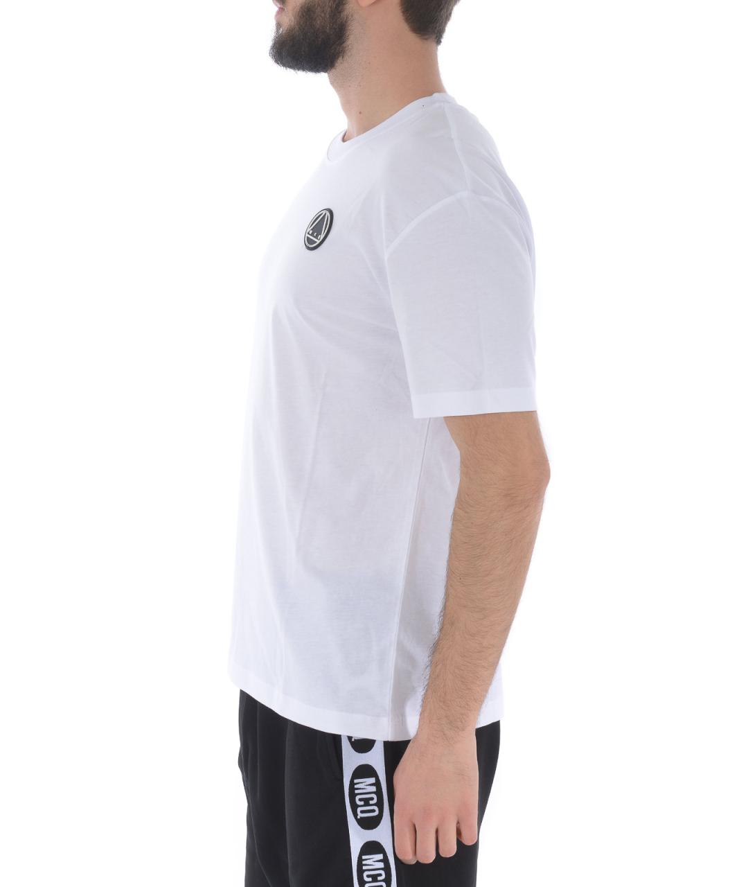 MCQ ALEXANDER MCQUEEN Белая хлопковая футболка, фото 3