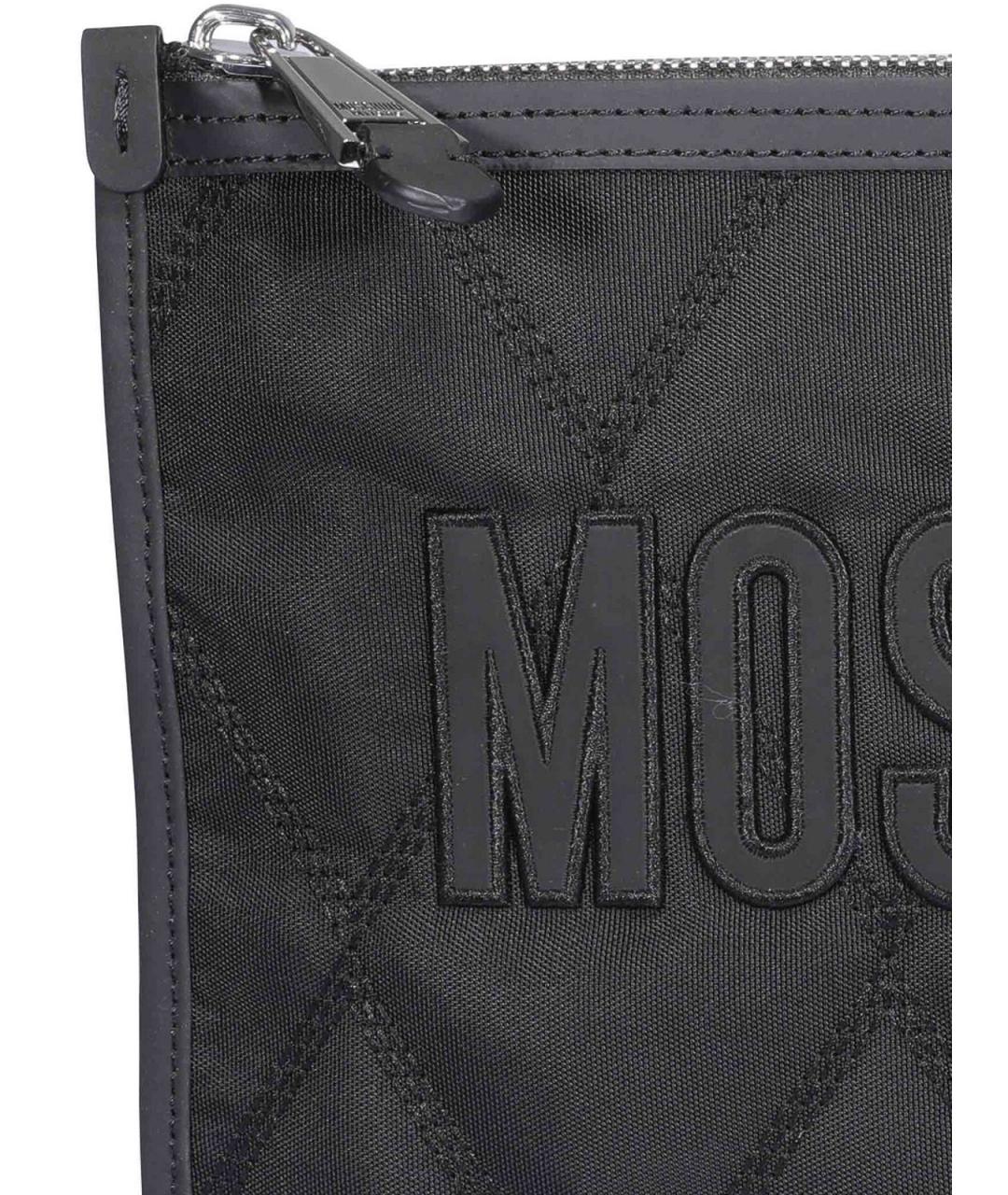 MOSCHINO Черная тканевая барсетка, фото 4