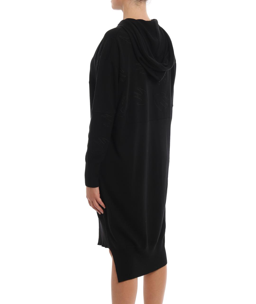 MCQ ALEXANDER MCQUEEN Черное хлопковое повседневное платье, фото 4
