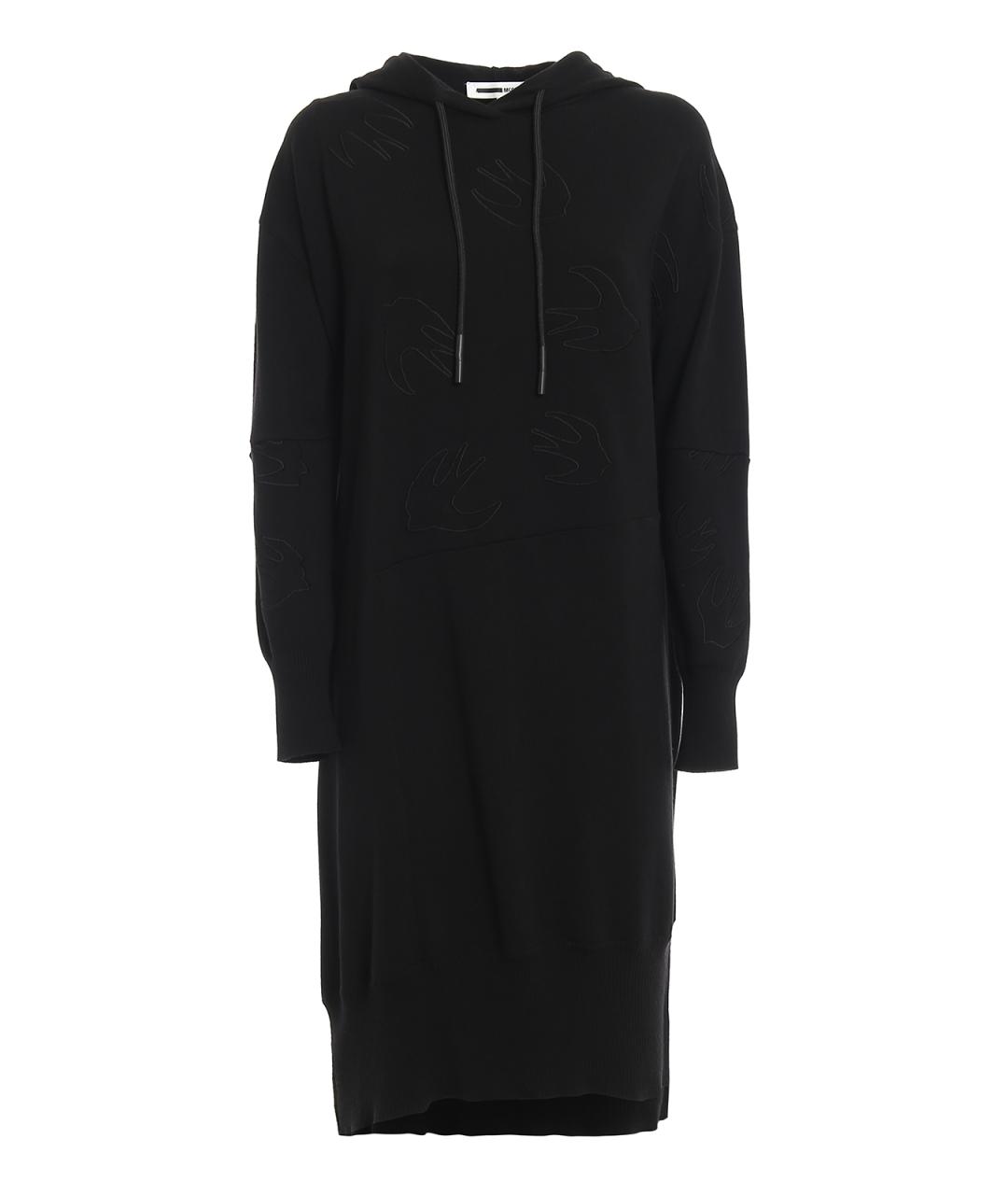 MCQ ALEXANDER MCQUEEN Черное хлопковое повседневное платье, фото 1