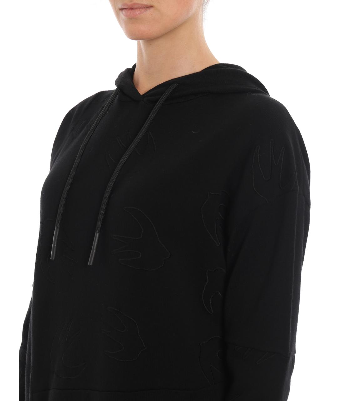 MCQ ALEXANDER MCQUEEN Черное хлопковое повседневное платье, фото 5