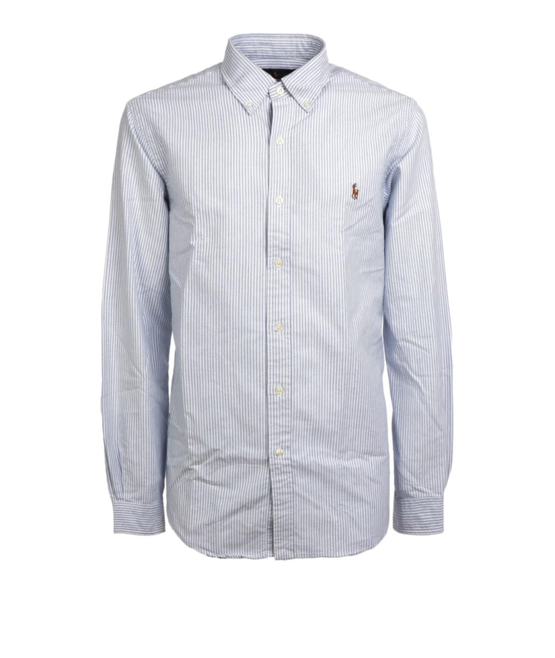 POLO RALPH LAUREN Голубая хлопковая классическая рубашка, фото 1