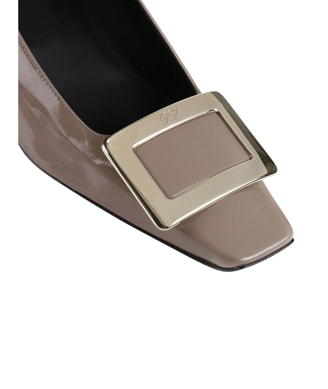 ROGER VIVIER Бежевые кожаные туфли, фото 3