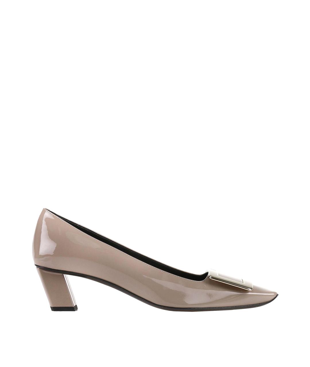 ROGER VIVIER Бежевые кожаные туфли, фото 1