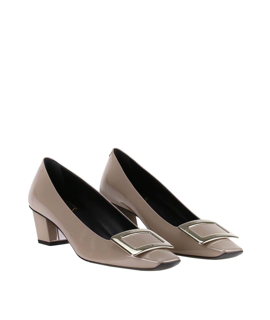 ROGER VIVIER Бежевые кожаные туфли, фото 2