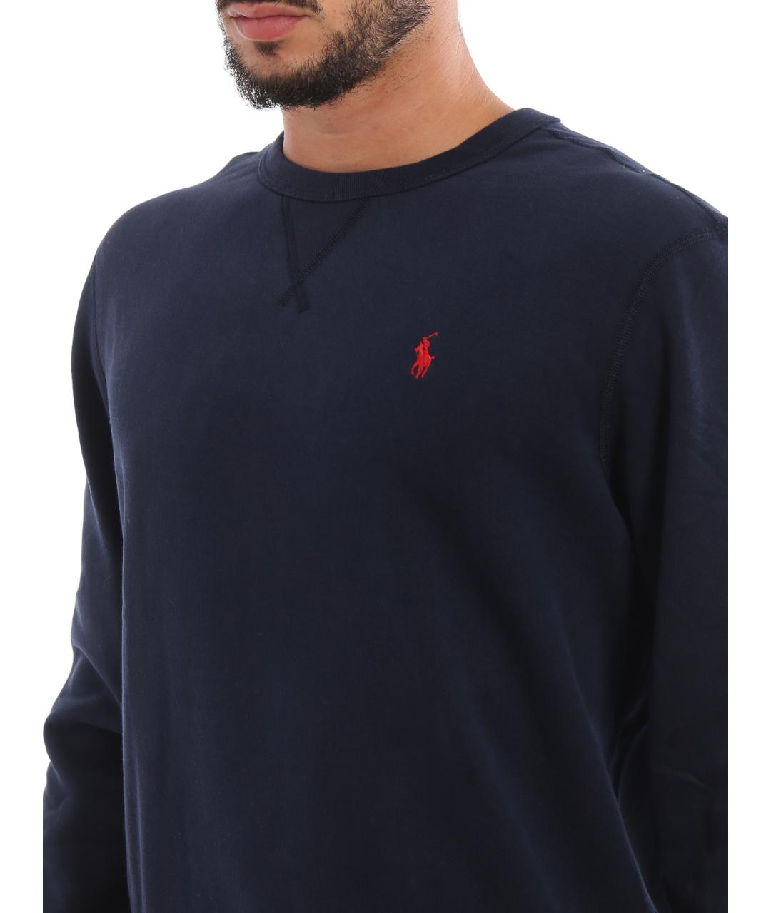 POLO RALPH LAUREN Синий полиэстеровый джемпер / свитер, фото 5