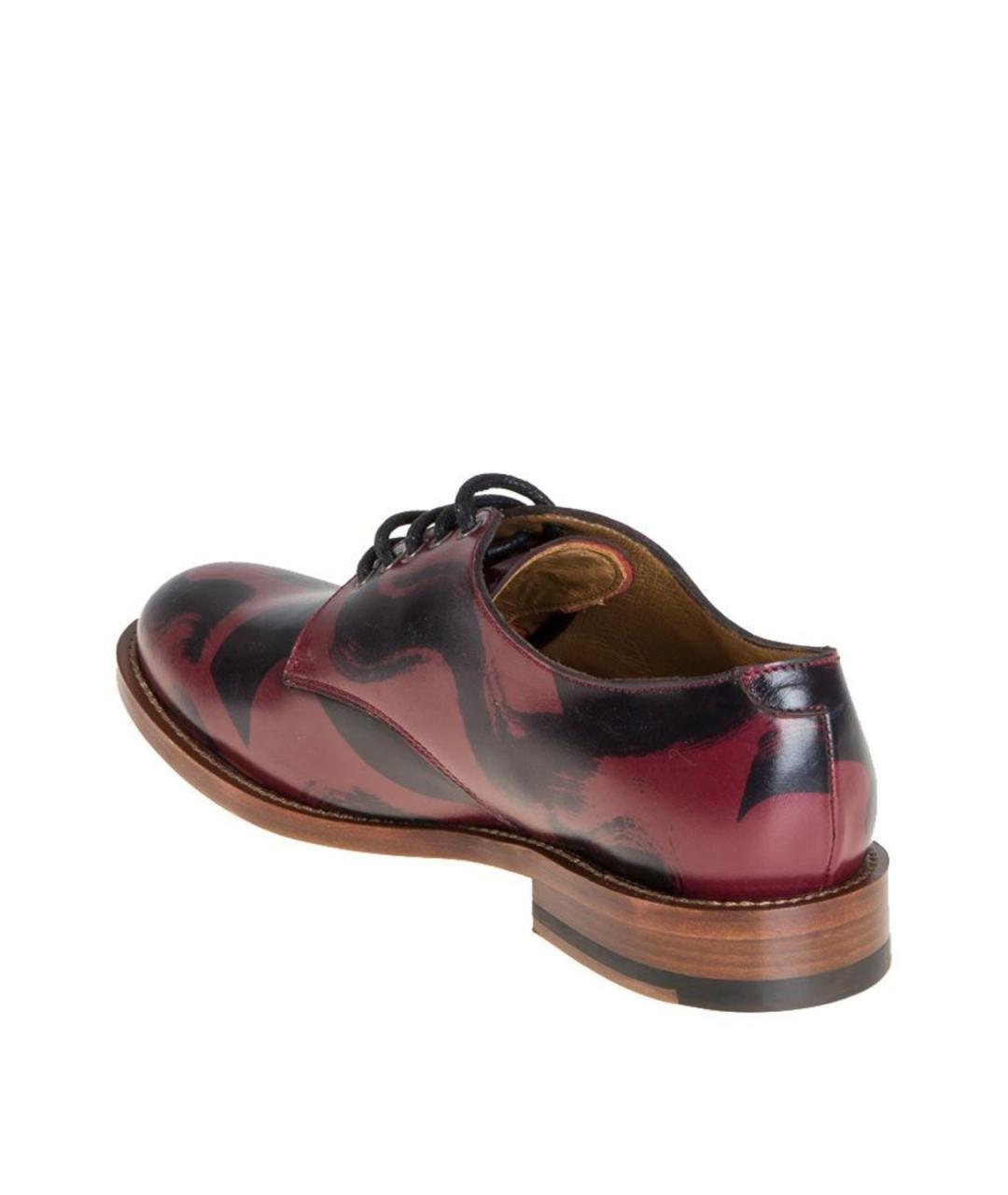 VIVIENNE WESTWOOD Красные кожаные брогги и оксфорды, фото 4