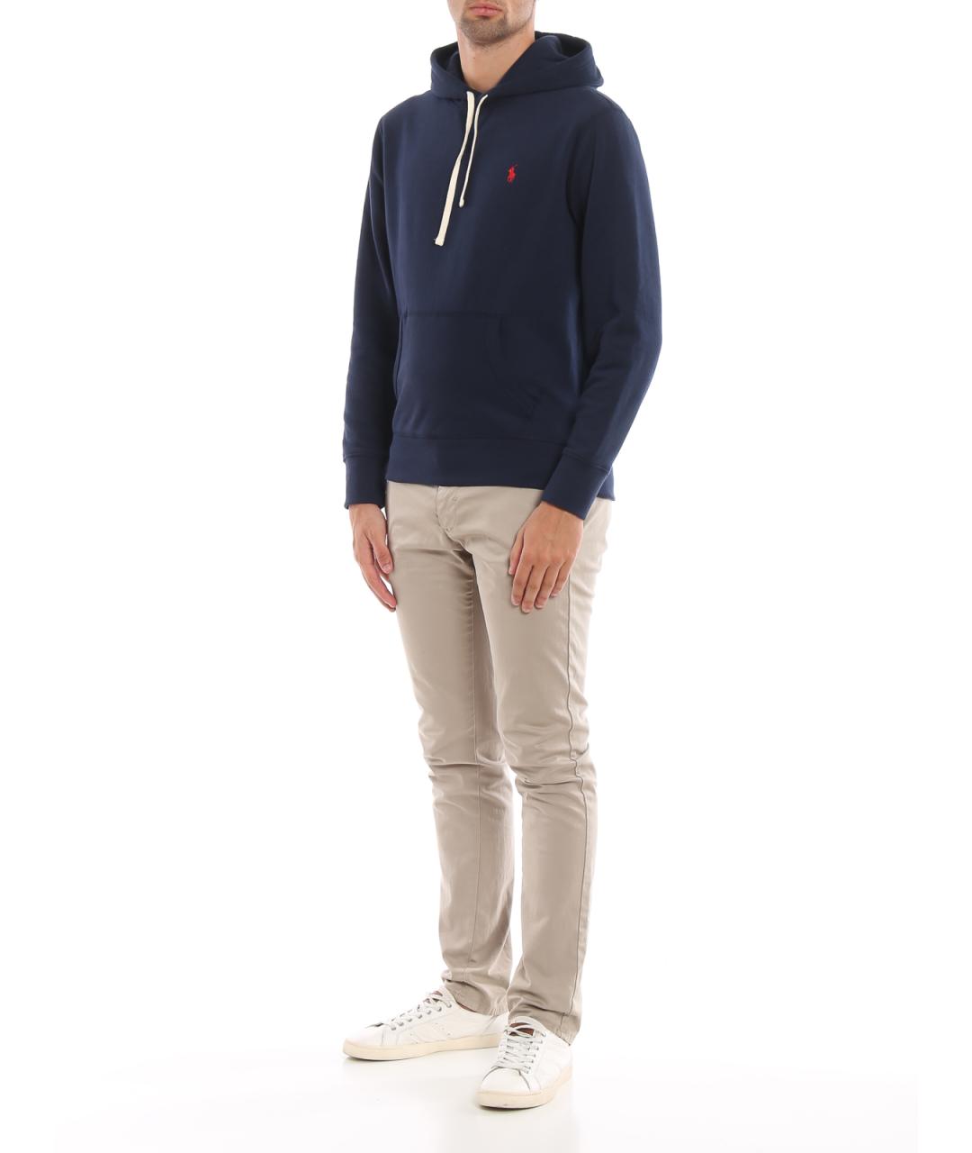 POLO RALPH LAUREN Синий полиэстеровый джемпер / свитер, фото 2