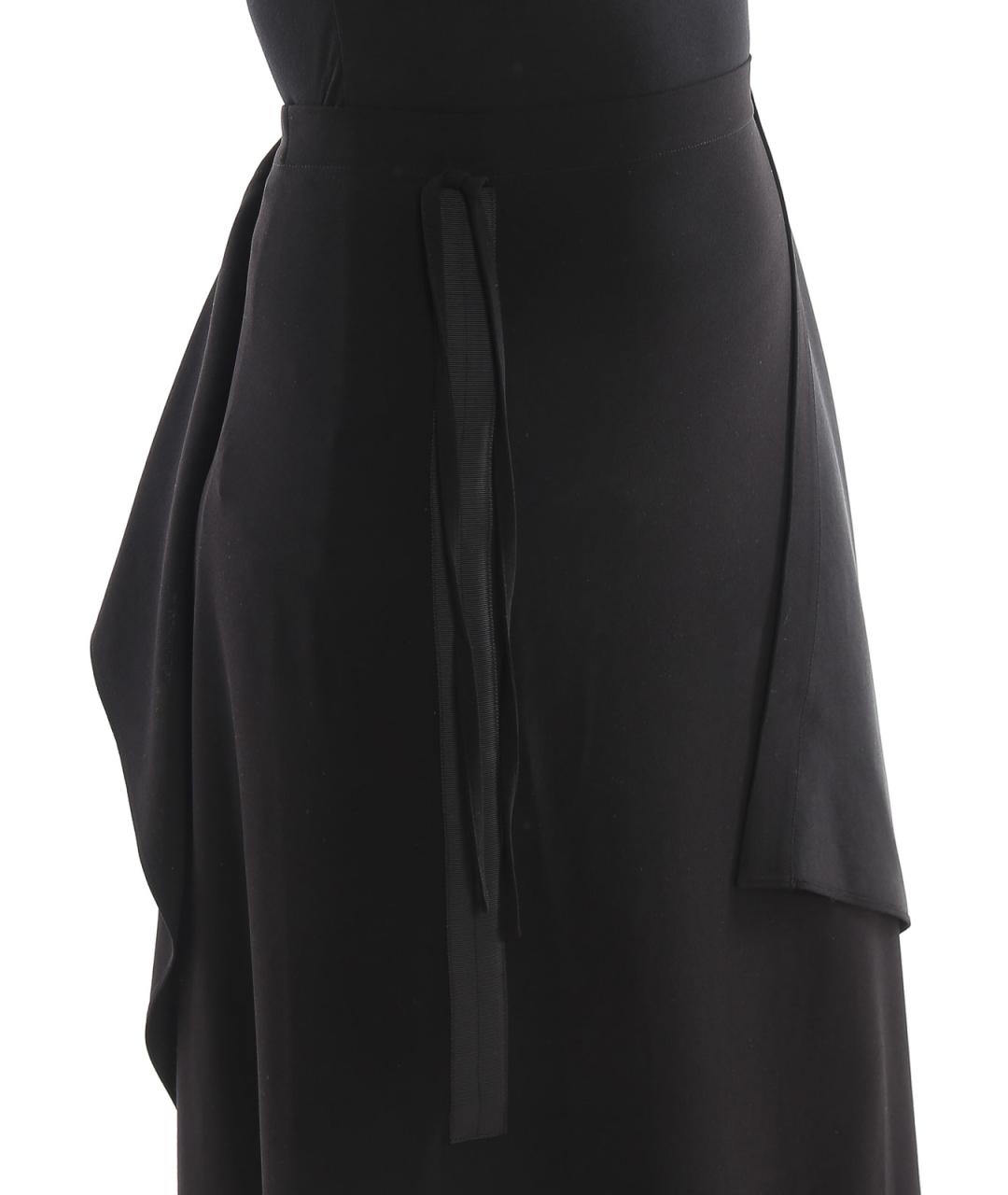 MCQ ALEXANDER MCQUEEN Черная полиэстеровая юбка макси, фото 5