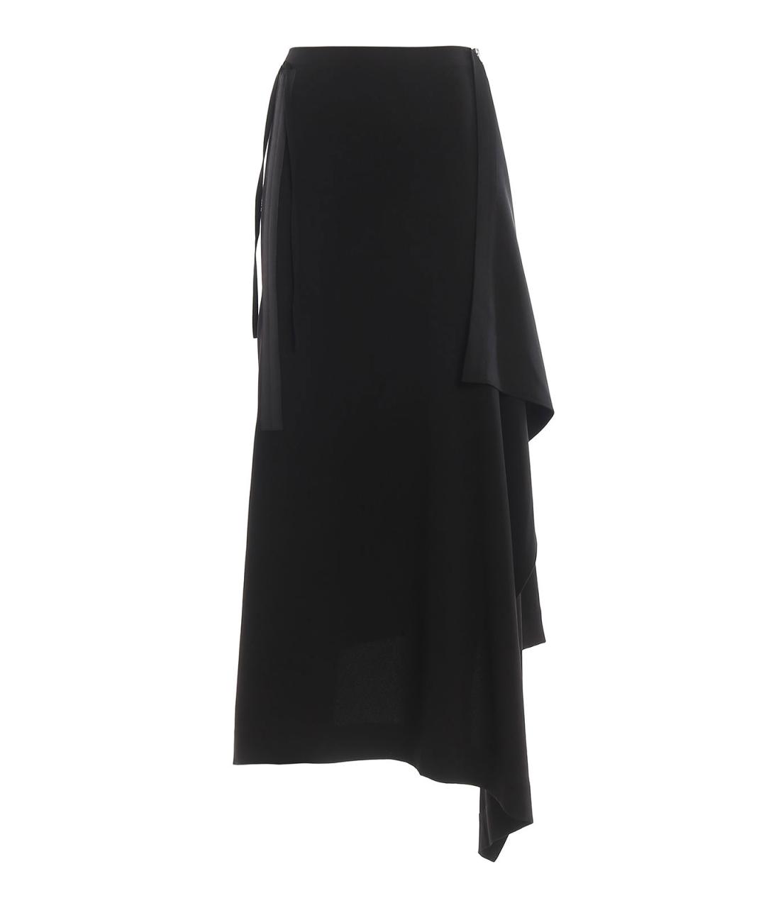 MCQ ALEXANDER MCQUEEN Черная полиэстеровая юбка макси, фото 1
