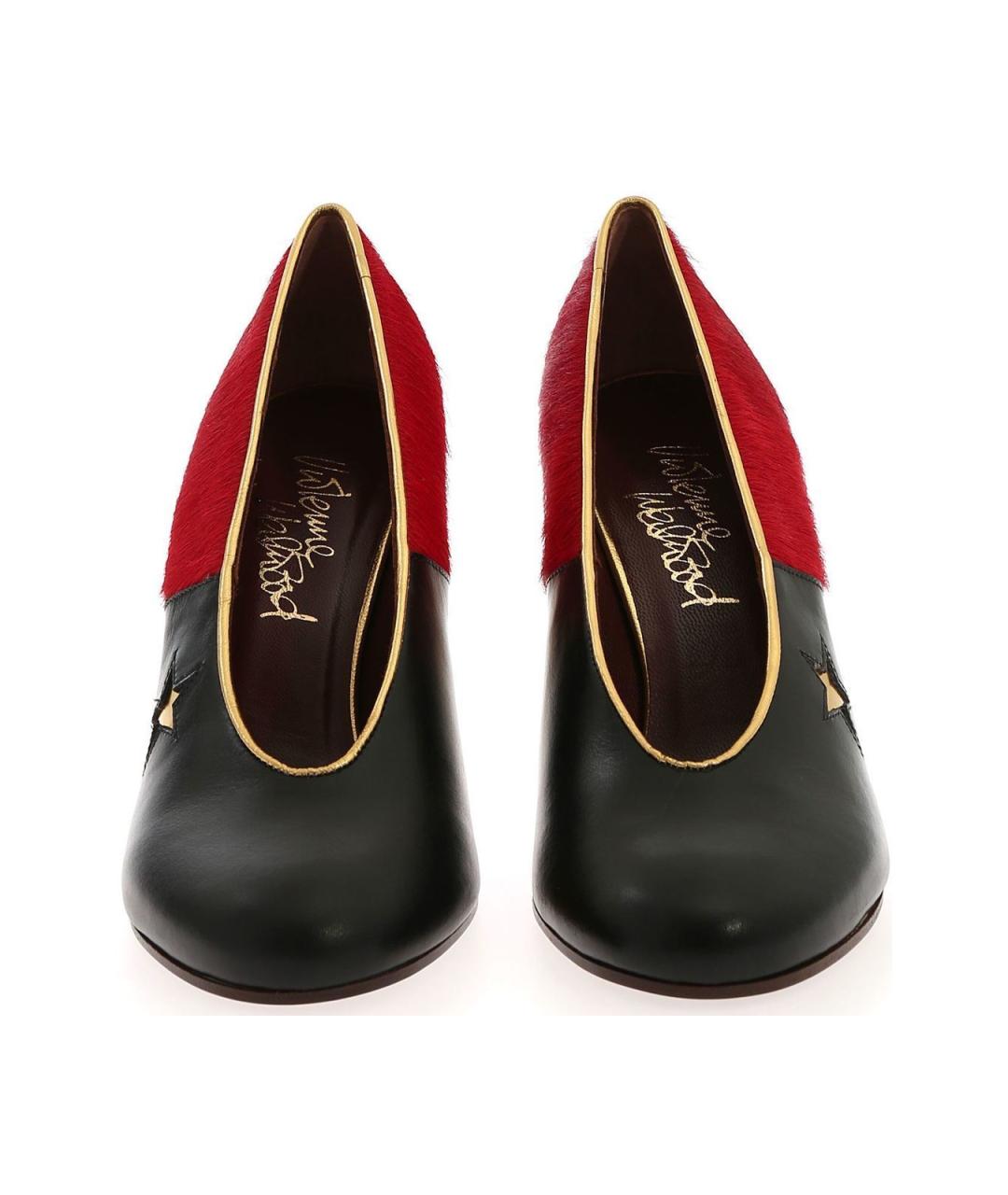 VIVIENNE WESTWOOD Красные кожаные туфли, фото 3