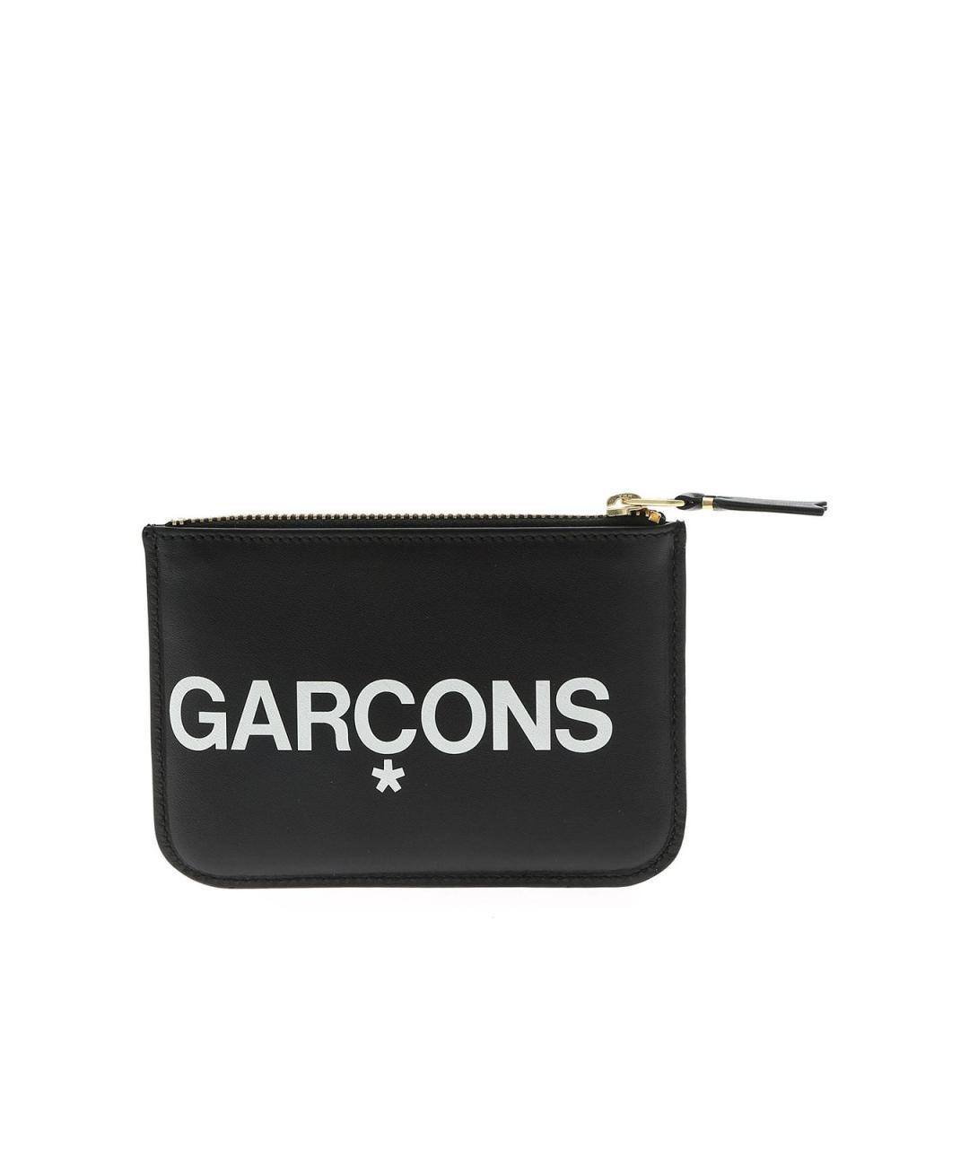 COMME DES GARÇONS WALLET Черный кожаный кардхолдер, фото 3
