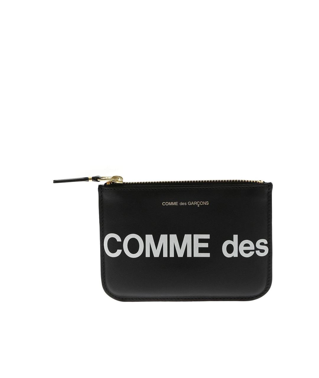 COMME DES GARÇONS WALLET Черный кожаный кардхолдер, фото 1