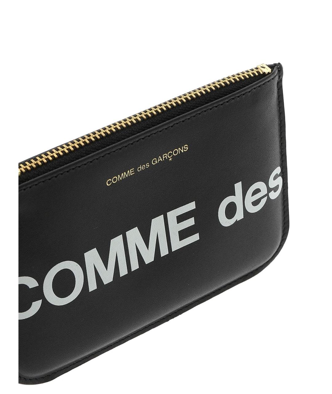 COMME DES GARÇONS WALLET Черный кожаный кардхолдер, фото 4